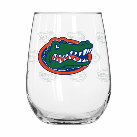 Logo Brands Florida 16oz Satin Etch Curved Beverage Glass 135-G16CB-10